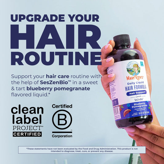 Daily Liquid Hair Formula for Women, Supports The Look Of Thicker & Stronger‑Looking Hair