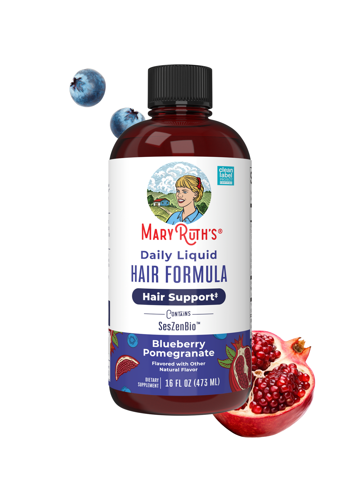 Daily Liquid Hair Formula for Women, Supports The Look Of Thicker & Stronger‑Looking Hair